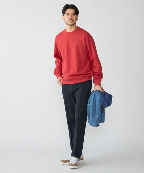 SHIPS(シップス)の「【WEB限定】SHIPS: ワンポイント ロゴ オープンエンド テリー ボールウォッシュ スウェット(スウェット・メンズ・ブラック/レッド/ネイビー・SMALL/MEDIUM/LARGE/X-LARGE)」の5枚目の写真