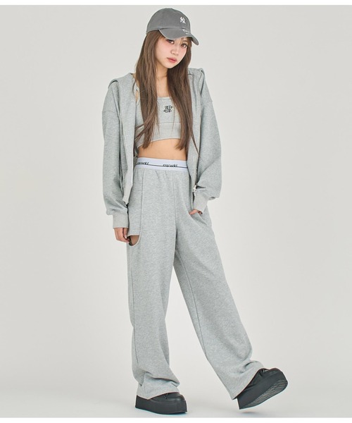 ANAP GｉRL（アナップガール）の「【ティーンズライン】スウェット刺繍 ブラトップ（M、Lサイズ（キャミソール・キッズ・グレー/ブラック/ライトブルー・M/L）」の20枚目の写真