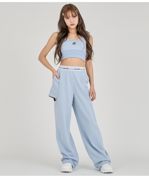 ANAP GｉRL（アナップガール）の「【ティーンズライン】スウェット刺繍 ブラトップ（M、Lサイズ（キャミソール・キッズ・グレー/ブラック/ライトブルー・M/L）」の17枚目の写真