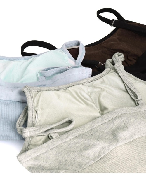 ANAP GｉRL（アナップガール）の「【ティーンズライン】スウェット刺繍 ブラトップ（M、Lサイズ（キャミソール・キッズ・グレー/ブラック/ライトブルー・M/L）」の6枚目の写真