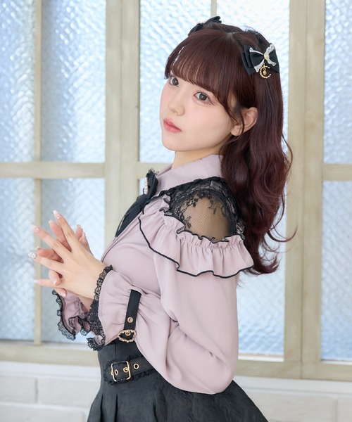 ROJITA（ロジータ）の「【再入荷】肩レーシーフリル切替ブラウス 