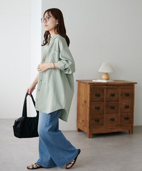 セール】【新色追加!/WEB限定】ダブルストライプシャツ（シャツ