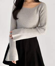 Heather（ヘザー）の「2WAYフレアリブニット　314408（ニット/セーター）」