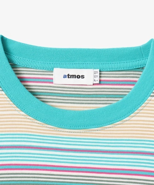 atmos(アトモス)の「atmos Multi-color Border LS T-shirt / アトモス マルチカラー ボーダー LS Tシャツ(Tシャツ/カットソー・メンズ・グリーン/ブラック・M/XL/L)」の5枚目の写真