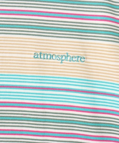 atmos(アトモス)の「atmos Multi-color Border LS T-shirt / アトモス マルチカラー ボーダー LS Tシャツ(Tシャツ/カットソー・メンズ・グリーン/ブラック・M/XL/L)」の6枚目の写真
