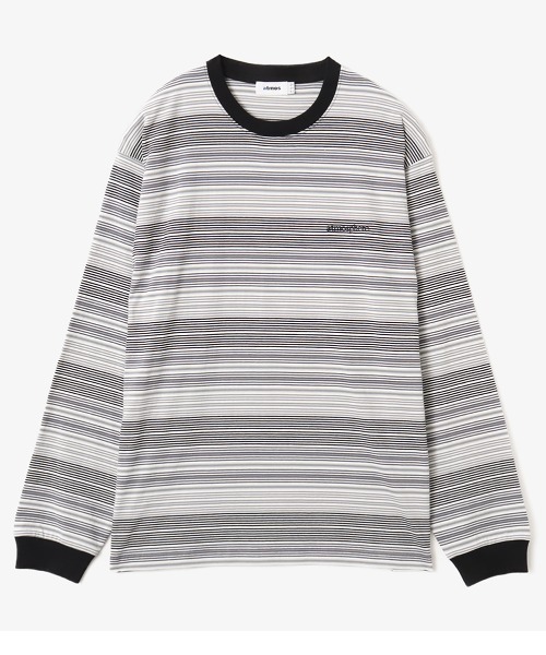 atmos(アトモス)の「atmos Multi-color Border LS T-shirt / アトモス マルチカラー ボーダー LS Tシャツ(Tシャツ/カットソー・メンズ・グリーン/ブラック・M/XL/L)」の9枚目の写真
