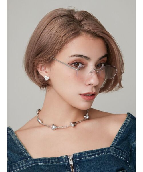 EVRIS（エヴリス）の「HEART MOTIF CHAINネックレス（ネックレス・レディース・ゴールド/シルバー・FREE）」の3枚目の写真