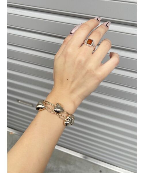 EVRIS（エヴリス）の「HEART MOTIF CHAINネックレス（ネックレス・レディース・ゴールド/シルバー・FREE）」の5枚目の写真