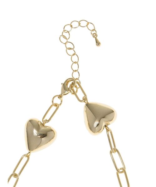 EVRIS（エヴリス）の「HEART MOTIF CHAINネックレス（ネックレス・レディース・ゴールド/シルバー・FREE）」の8枚目の写真