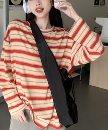 Per sist ence | ビッグシルエットボーダーロンT(Tシャツ/カットソー)