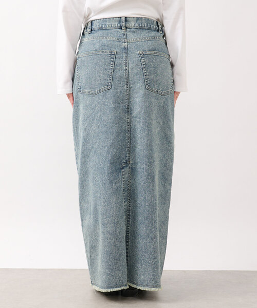 un dix cors（アンディコール）の「《低身長サイズ追加・オールシーズン着まわせる》デニムタイトスカート（デニムスカート・レディース・サックスブルー/ブルー/グレー・FREE/S）」の6枚目の写真