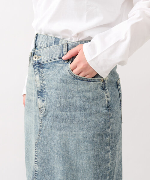 un dix cors（アンディコール）の「《低身長サイズ追加・オールシーズン着まわせる》デニムタイトスカート（デニムスカート・レディース・サックスブルー/ブルー/グレー・FREE/S）」の20枚目の写真