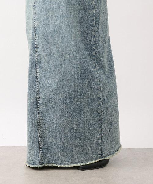 un dix cors（アンディコール）の「《低身長サイズ追加・オールシーズン着まわせる》デニムタイトスカート（デニムスカート・レディース・サックスブルー/ブルー/グレー・FREE/S）」の22枚目の写真