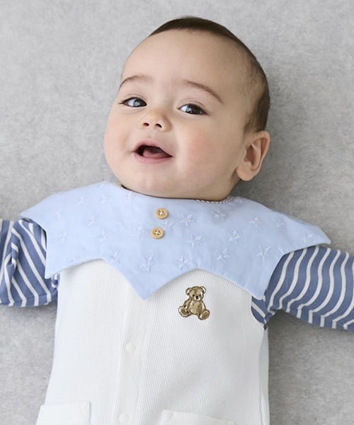 セール】【防水】星スタイ（スタイ/よだれかけ）｜petit main