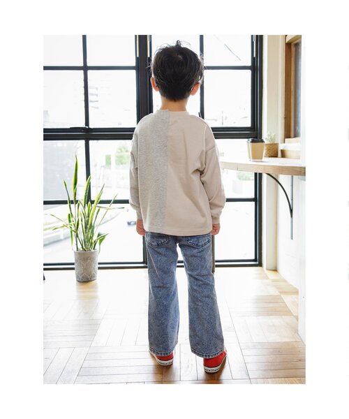 BREEZE（ブリーズ）の「【ジュニア対応】ケミカルブーツカットデニムパンツ（デニムパンツ・キッズ・ブラック/サックスブルー・80/90/100/110/120/130/150/140）」の9枚目の写真