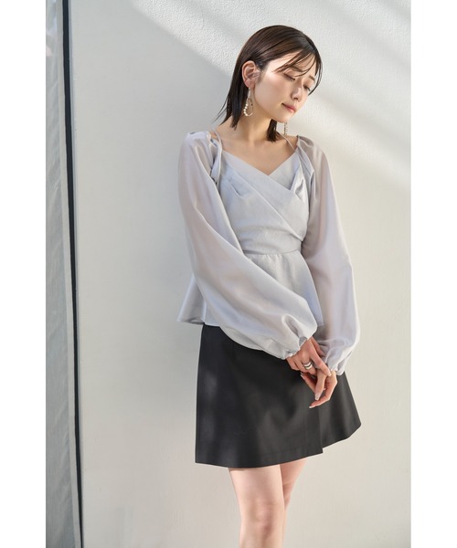 FRAY I.D(フレイアイディー)の「スリットスカショーパン(その他パンツ・レディース・ベージュ/ブラック/オリーブ・0/1)」の4枚目の写真
