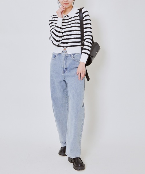 GORGE(ゴージ)の「《ケーブル編み×ジップアップ》レディース ニット カーディガン風トップス 羽織り 春秋冬(カーディガン/ボレロ・レディース・オフホワイト/その他/チャコール/ボルドー/ピンク/ライトブルー/ブラウン/ブルー/ブラック・F)」の10枚目の写真