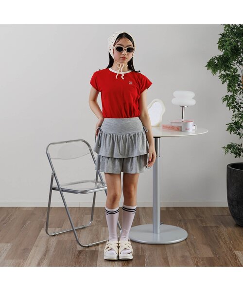 algy(アルジー)の「ティアードミニスカパン(スカート・キッズ・ブラック/アイボリー/グレー・XX-SMALL/X-SMALL/MEDIUM/SMALL)」の11枚目の写真