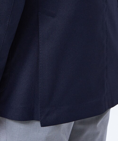 MACKINTOSH PHILOSOPHY(マッキントッシュ フィロソフィー)の「【WEB&一部店舗限定】トロッター ジャケット ダブルブレスト #000(ナンバーゼロ)バーズアイストレッチ リサイクル(テーラードジャケット・メンズ・ダークネイビー・38/40)」の9枚目の写真
