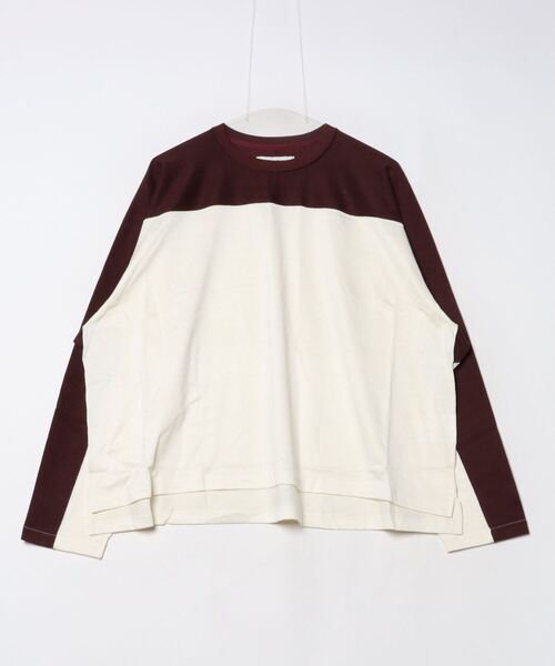 JIEDA(ジエダ)の「FOOT BALL L/S(Tシャツ/カットソー・メンズ・ブラック×ホワイト/ブラウン系1/ブラウン系2・ONESIZE)」の16枚目の写真