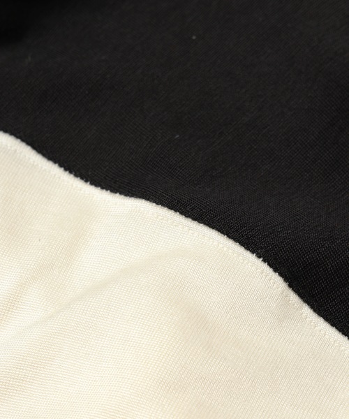 JIEDA(ジエダ)の「FOOT BALL L/S(Tシャツ/カットソー・メンズ・ブラック×ホワイト/ブラウン系1/ブラウン系2・ONESIZE)」の7枚目の写真