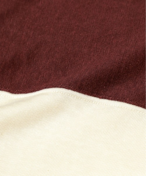 JIEDA(ジエダ)の「FOOT BALL L/S(Tシャツ/カットソー・メンズ・ブラック×ホワイト/ブラウン系1/ブラウン系2・ONESIZE)」の9枚目の写真
