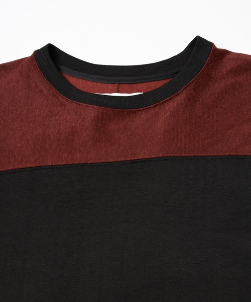 JIEDA(ジエダ)の「FOOT BALL L/S(Tシャツ/カットソー・メンズ・ブラック×ホワイト/ブラウン系1/ブラウン系2・ONESIZE)」の12枚目の写真