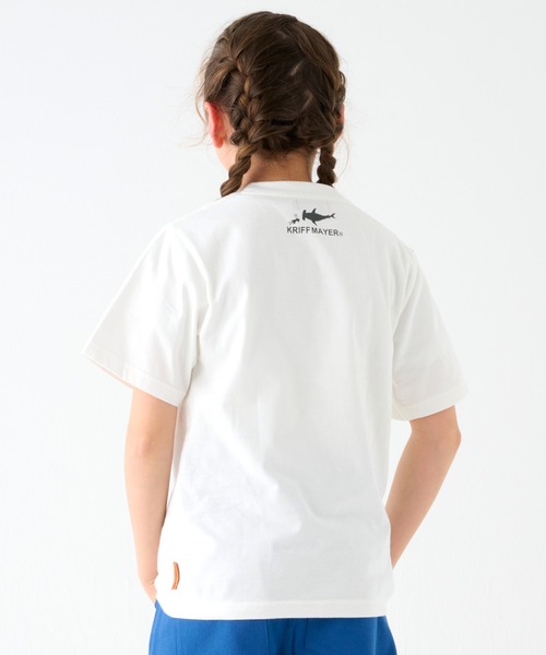 KRIFF MAYER Kid's Collection(クリフメイヤーキッズコレクション)の「【綿100%】楽LUCK-T(サメ)(Tシャツ/カットソー・キッズ・オレンジ/チャコール/オフホワイト/ネイビー・130/150/120/170/160/140)」の7枚目の写真