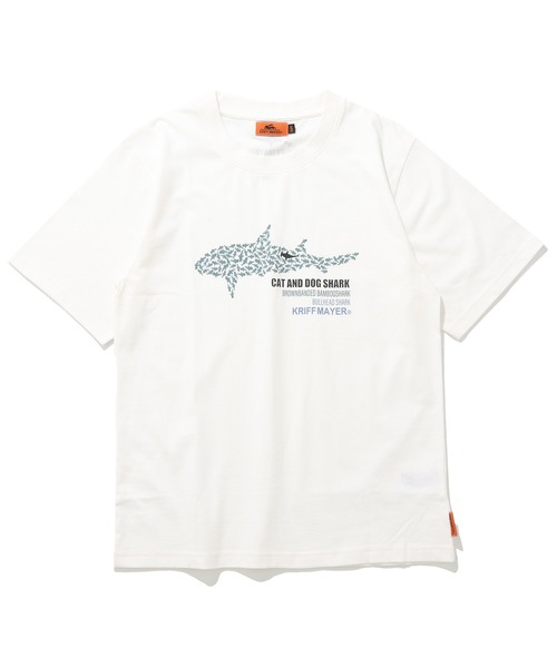 KRIFF MAYER Kid's Collection(クリフメイヤーキッズコレクション)の「【綿100%】楽LUCK-T(サメ)(Tシャツ/カットソー・キッズ・オレンジ/チャコール/オフホワイト/ネイビー・130/150/120/170/160/140)」の10枚目の写真