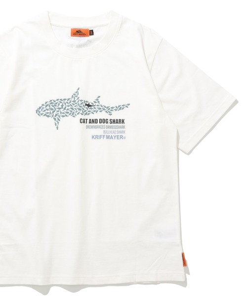 KRIFF MAYER Kid's Collection(クリフメイヤーキッズコレクション)の「【綿100%】楽LUCK-T(サメ)(Tシャツ/カットソー・キッズ・オレンジ/チャコール/オフホワイト/ネイビー・130/150/120/170/160/140)」の11枚目の写真