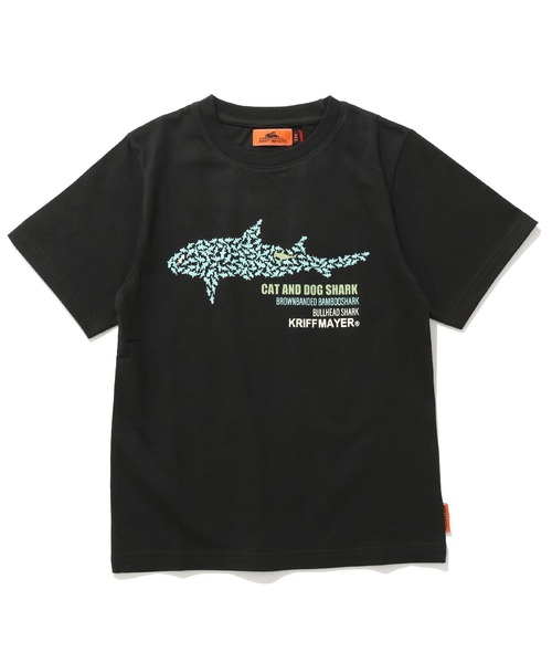KRIFF MAYER Kid's Collection(クリフメイヤーキッズコレクション)の「【綿100%】楽LUCK-T(サメ)(Tシャツ/カットソー・キッズ・オレンジ/チャコール/オフホワイト/ネイビー・130/150/120/170/160/140)」の12枚目の写真