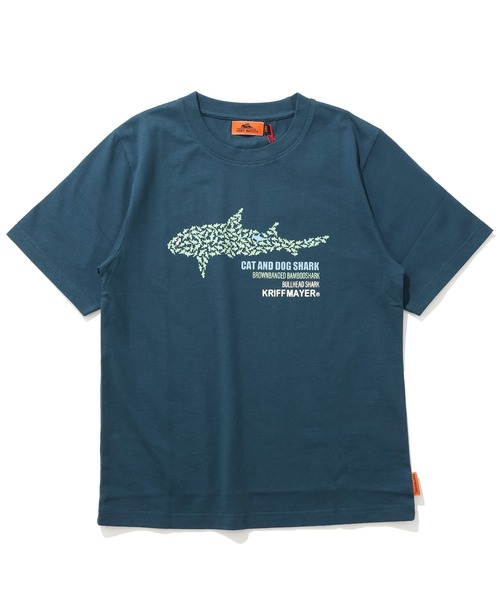 KRIFF MAYER Kid's Collection(クリフメイヤーキッズコレクション)の「【綿100%】楽LUCK-T(サメ)(Tシャツ/カットソー・キッズ・オレンジ/チャコール/オフホワイト/ネイビー・130/150/120/170/160/140)」の14枚目の写真