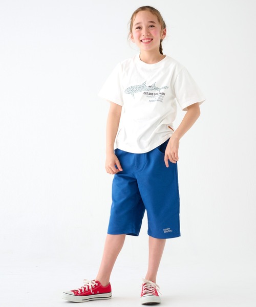 KRIFF MAYER Kid's Collection(クリフメイヤーキッズコレクション)の「【綿100%】楽LUCK-T(サメ)(Tシャツ/カットソー・キッズ・オレンジ/チャコール/オフホワイト/ネイビー・130/150/120/170/160/140)」の8枚目の写真