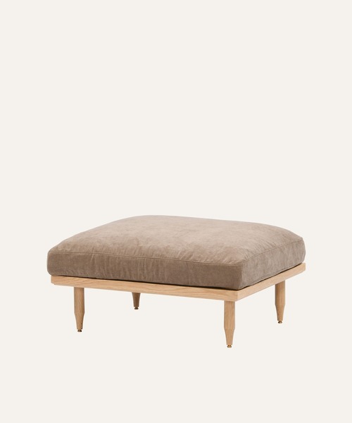 TIMELESS COMFORT（タイムレスコンフォート）の「ecruxe （エクリュクス） EPI OTTOMAN COVER（本体別売）（家具・レディース・ブラウン/ネイビー/ライトグレー/マスタード/グレー×ピンク/ミックスグレー/ダークグレー/オフホワイト/グレー・ONE SIZE）」の7枚目の写真