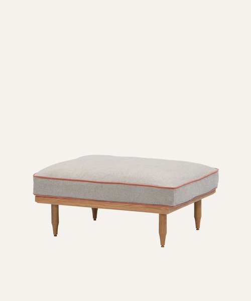 TIMELESS COMFORT（タイムレスコンフォート）の「ecruxe （エクリュクス） EPI OTTOMAN COVER（本体別売）（家具・レディース・ブラウン/ネイビー/ライトグレー/マスタード/グレー×ピンク/ミックスグレー/ダークグレー/オフホワイト/グレー・ONE SIZE）」の6枚目の写真