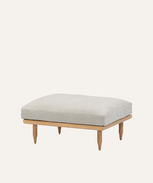 TIMELESS COMFORT（タイムレスコンフォート）の「ecruxe （エクリュクス） EPI OTTOMAN COVER（本体別売）（家具・レディース・ブラウン/ネイビー/ライトグレー/マスタード/グレー×ピンク/ミックスグレー/ダークグレー/オフホワイト/グレー・ONE SIZE）」の2枚目の写真