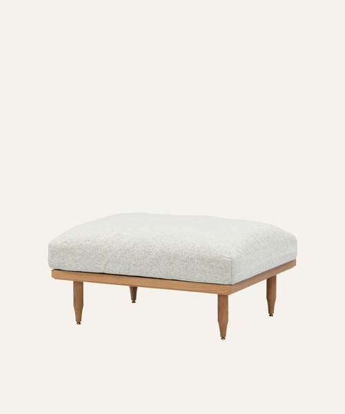 TIMELESS COMFORT（タイムレスコンフォート）の「ecruxe （エクリュクス） EPI OTTOMAN COVER（本体別売）（家具・レディース・ブラウン/ネイビー/ライトグレー/マスタード/グレー×ピンク/ミックスグレー/ダークグレー/オフホワイト/グレー・ONE SIZE）」の4枚目の写真