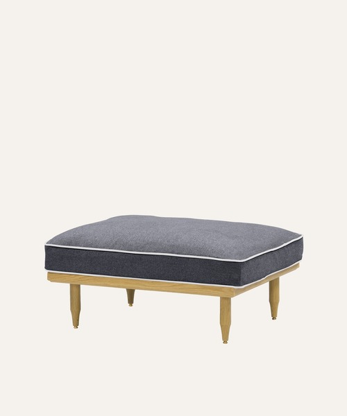 TIMELESS COMFORT（タイムレスコンフォート）の「ecruxe （エクリュクス） EPI OTTOMAN COVER（本体別売）（家具・レディース・ブラウン/ネイビー/ライトグレー/マスタード/グレー×ピンク/ミックスグレー/ダークグレー/オフホワイト/グレー・ONE SIZE）」の3枚目の写真