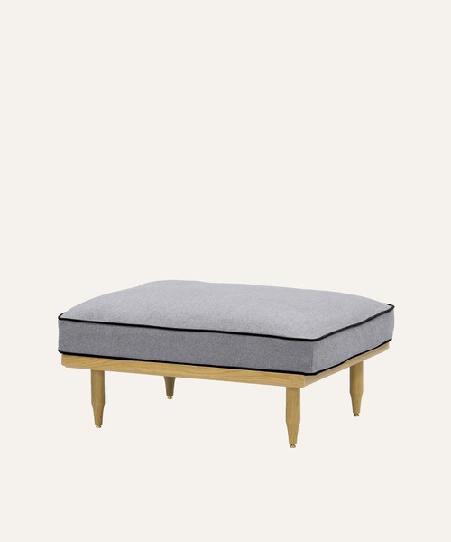 TIMELESS COMFORT（タイムレスコンフォート）の「ecruxe （エクリュクス） EPI OTTOMAN COVER（本体別売）（家具・レディース・ブラウン/ネイビー/ライトグレー/マスタード/グレー×ピンク/ミックスグレー/ダークグレー/オフホワイト/グレー・ONE SIZE）」の5枚目の写真