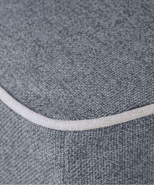 TIMELESS COMFORT（タイムレスコンフォート）の「ecruxe （エクリュクス） EPI OTTOMAN COVER（本体別売）（家具・レディース・ブラウン/ネイビー/ライトグレー/マスタード/グレー×ピンク/ミックスグレー/ダークグレー/オフホワイト/グレー・ONE SIZE）」の17枚目の写真