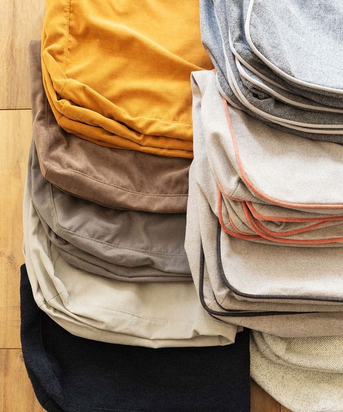 TIMELESS COMFORT（タイムレスコンフォート）の「ecruxe （エクリュクス） EPI OTTOMAN COVER（本体別売）（家具・レディース・ブラウン/ネイビー/ライトグレー/マスタード/グレー×ピンク/ミックスグレー/ダークグレー/オフホワイト/グレー・ONE SIZE）」の15枚目の写真