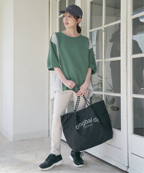 ikka（イッカ）の「GOKU楽パンツ スキニー（その他パンツ・レディース・コーラルピンク/ブラック/ネイビー/オフホワイト/ブルー・M/L/S）」の13枚目の写真