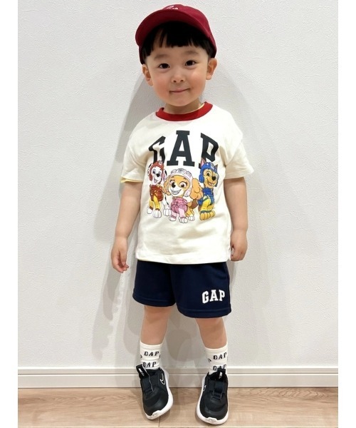 GAP（ギャップ）の「babyGap リラックス GAPロゴ プルオンショートパンツ（その他パンツ・キッズ・ネイビー/ライトグレー・70cm/80ｃｍ/90cm/95cm/100cm/105cm/110cm）」の5枚目の写真
