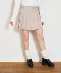 ファミリア 新品　プリーツスカート　GIRLS　150cm 　ベージュ 50772814-3510-4342-bb46-