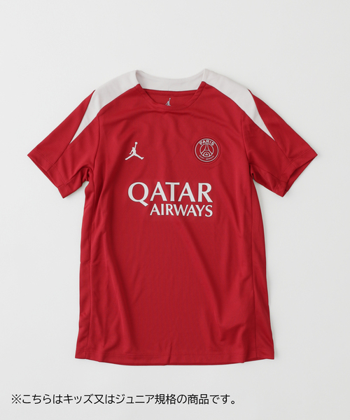 AIR JORDAN(エアジョーダン)の「【NIKE / ナイキ】Paris Saint-Germain Club Team Youth 4th HJ0924- 493(Tシャツ/カットソー・キッズ・レッド・130/14/15 /16)」の1枚目の写真