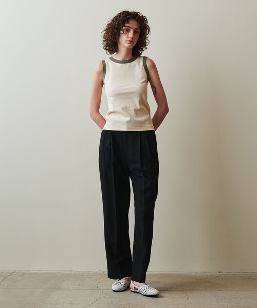 Steven Alan（スティーブンアラン）の「＜Steven Alan＞アンダイド フライス タンクトップ（タンクトップ・レディース・ブラウン/オリーブ/オフホワイト・FREE）」の18枚目の写真