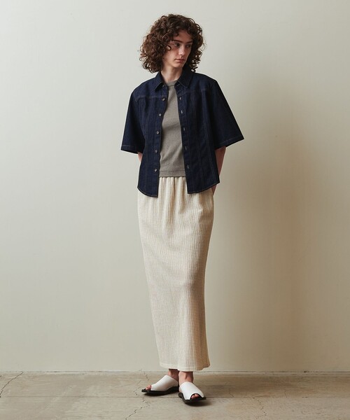 Steven Alan（スティーブンアラン）の「＜Steven Alan＞アンダイド フライス タンクトップ（タンクトップ・レディース・ブラウン/オリーブ/オフホワイト・FREE）」の22枚目の写真