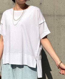Jena espace merveilleux | 【大好評につき再入荷】【サラサラ素材で涼しく着れる】ビッグ変形Tシャツ(Tシャツ/カットソー)