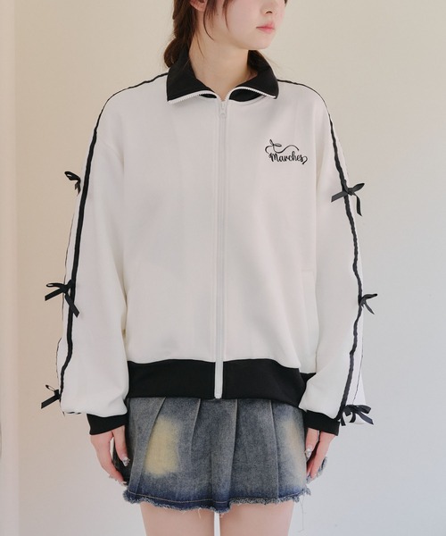 Another Branch olive des olive(アナザーブランチオリーブデオリーブ)の「【春新作アイテム】ライン&リボンジャージ(パーカー・レディース・ブラック/オフホワイト/トップグレー・FREE)」の22枚目の写真