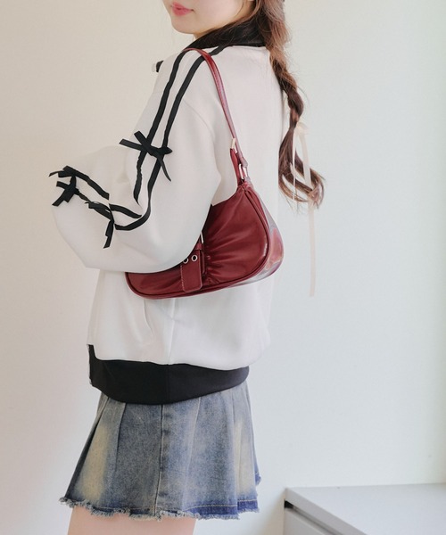 Another Branch olive des olive(アナザーブランチオリーブデオリーブ)の「【春新作アイテム】ライン&リボンジャージ(パーカー・レディース・ブラック/オフホワイト/トップグレー・FREE)」の8枚目の写真